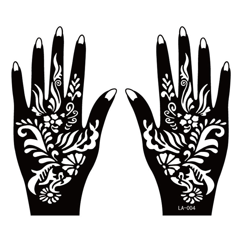 2 Sheets Hand Tattoo Decal Henna Temporary