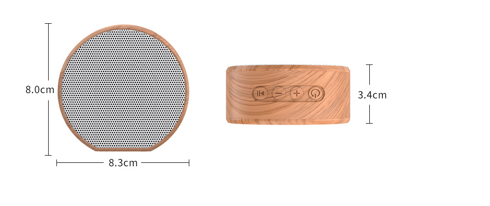 Mini Wood Bluetooth Speaker Portable