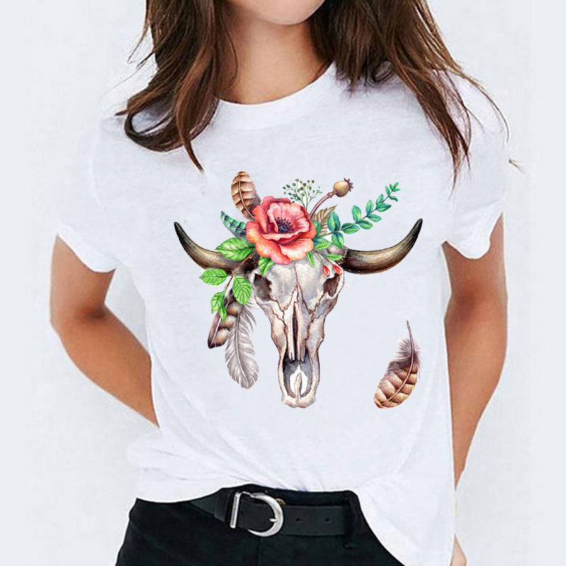 Cartoon Love Cute Short Sleeve T-shirt