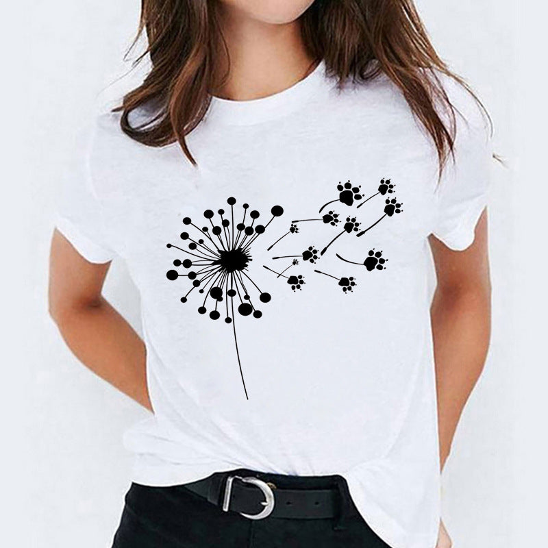 Cartoon Love Cute Short Sleeve T-shirt