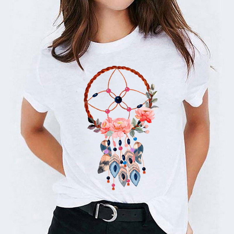 Cartoon Love Cute Short Sleeve T-shirt