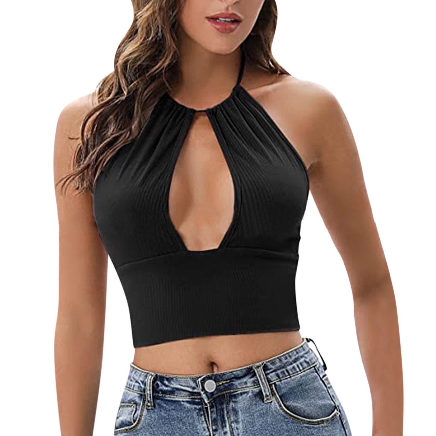 Camisole Halter Vest Women's Hollow Tops